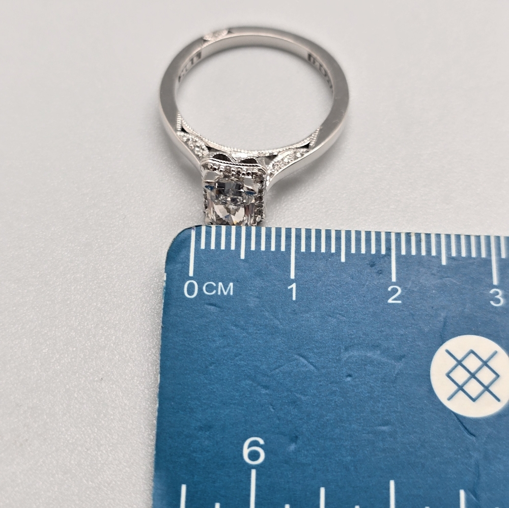 $4790 Simply TACORI 18K White Gold 1 Ct Center Lab Grown IGI Cert Diamond Ring 7 - Picture 11 of 14